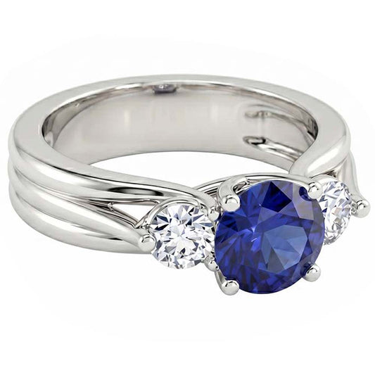 Anello Zaffiro Vero 1.75 Carati