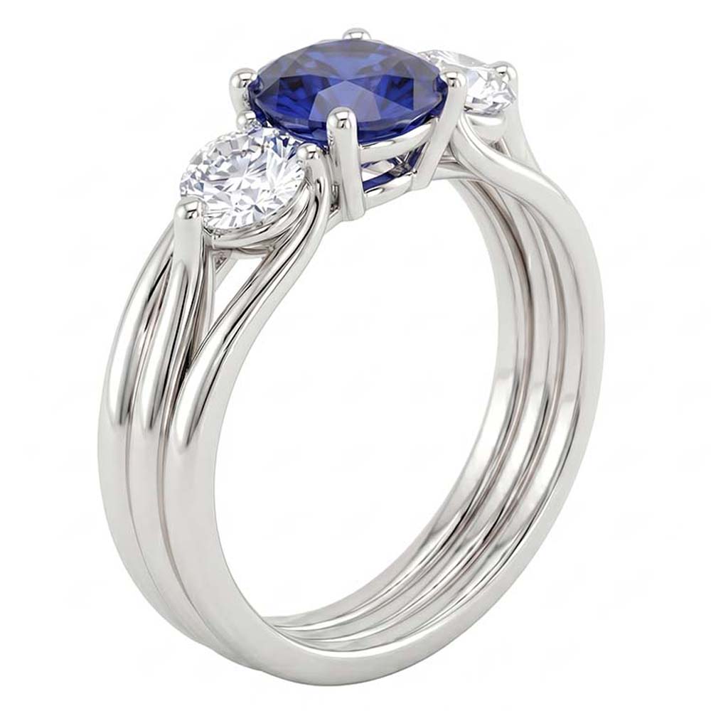 Anello Zaffiro Vero 1.75 Carati