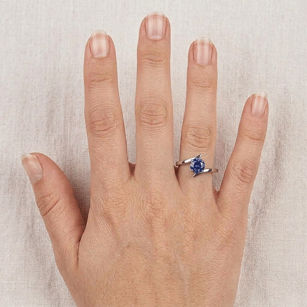Anello Zaffiro Vero 1 Carati