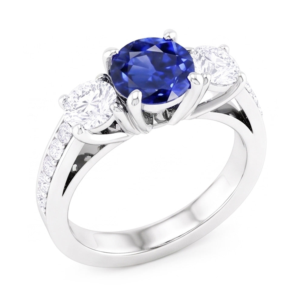 Anello Zaffiro Vero 2.50 Carati