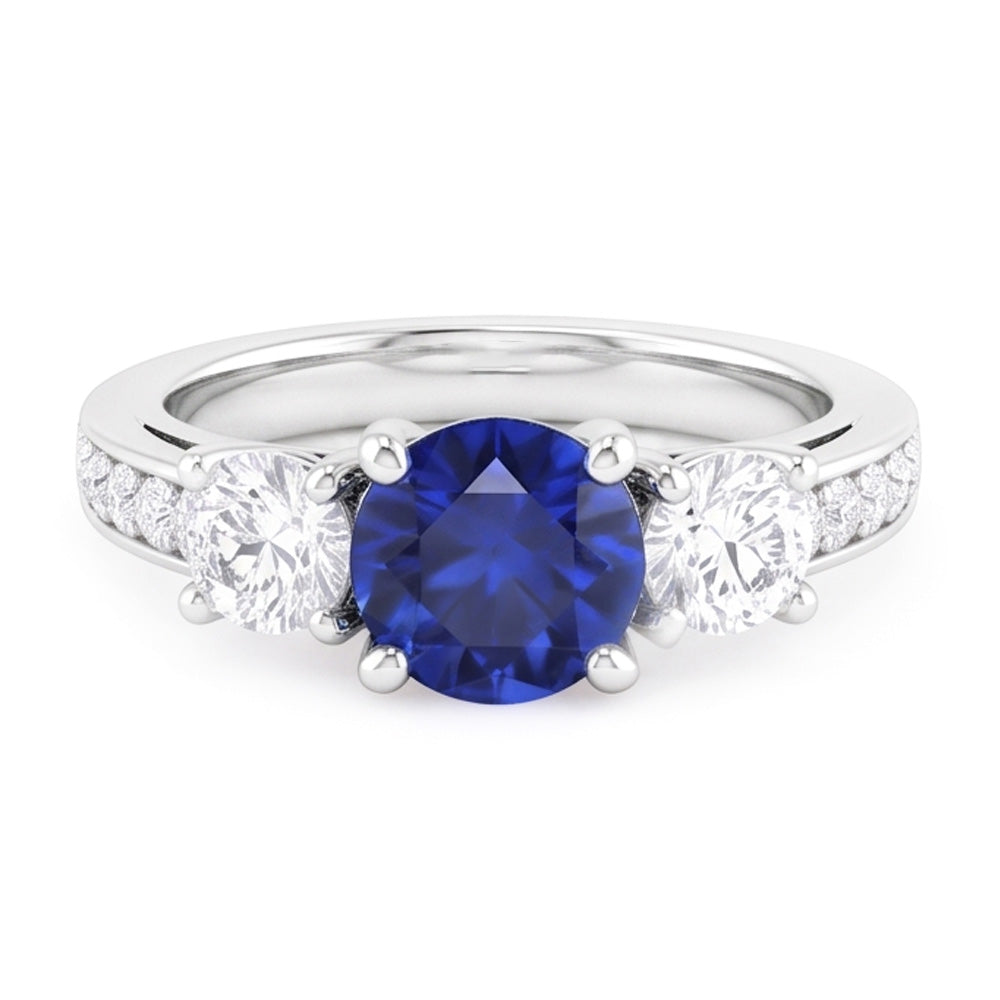 Anello Zaffiro Vero 2.50 Carati