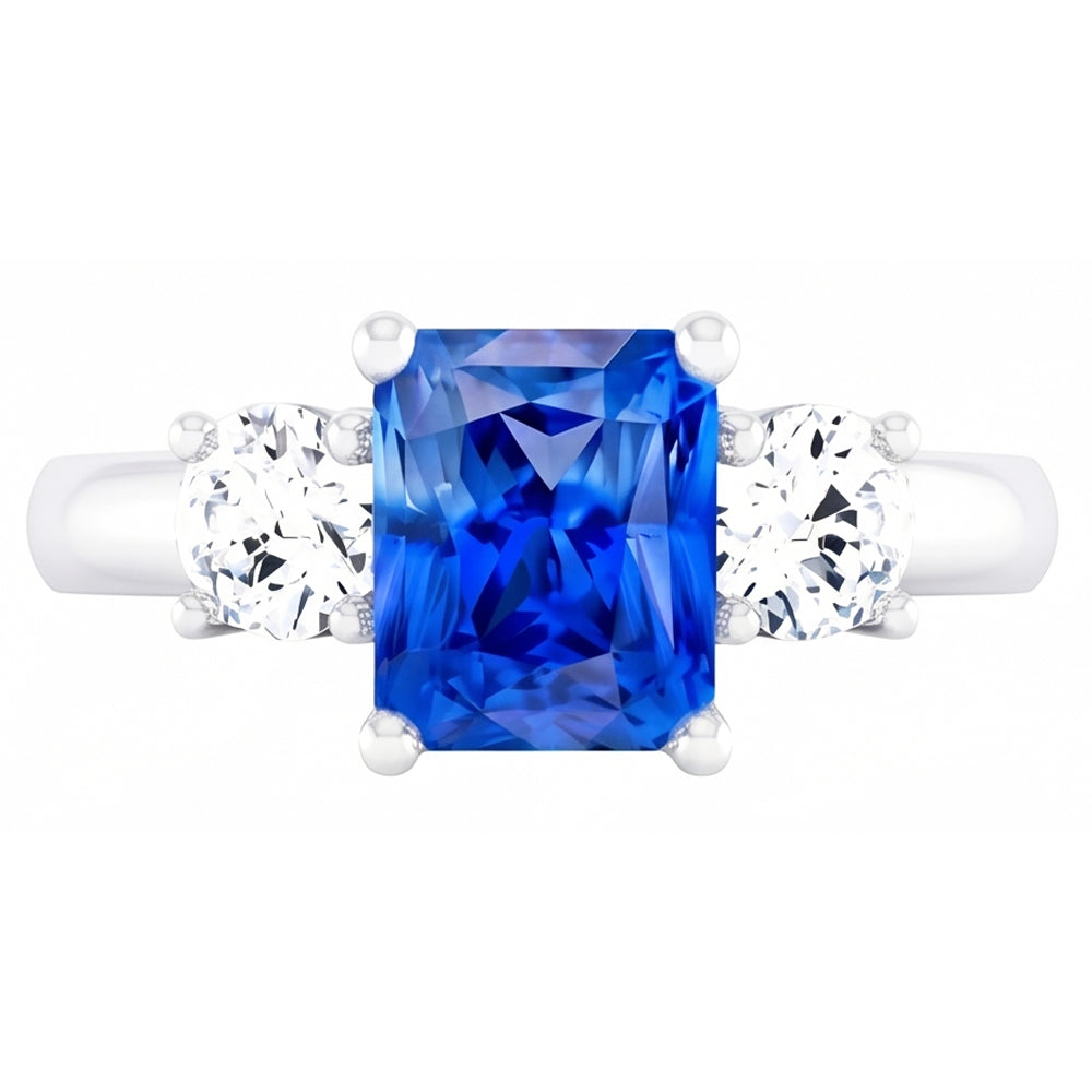 Anello Zaffiro Vero 2.50 Carati