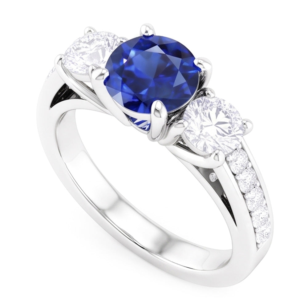 Anello Zaffiro Vero 2.50 Carati