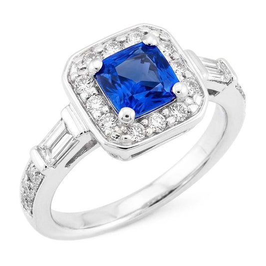 Anello Zaffiro Vero 2 Carati