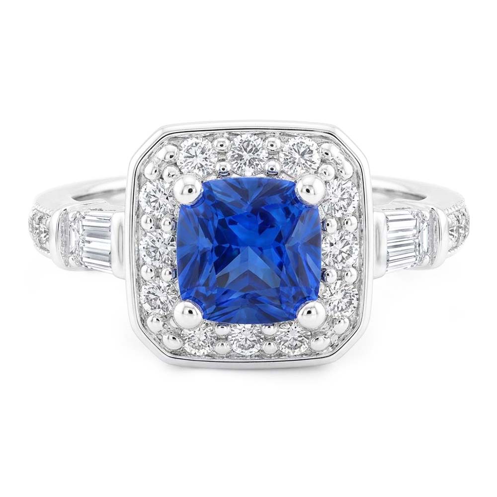 Anello Zaffiro Vero 2 Carati