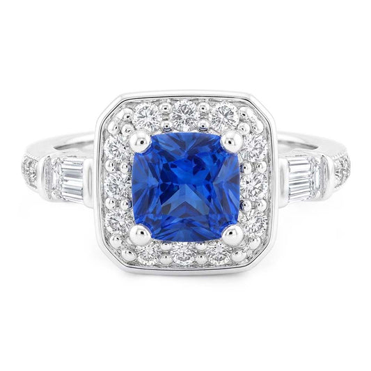Anello Zaffiro Vero 2 Carati