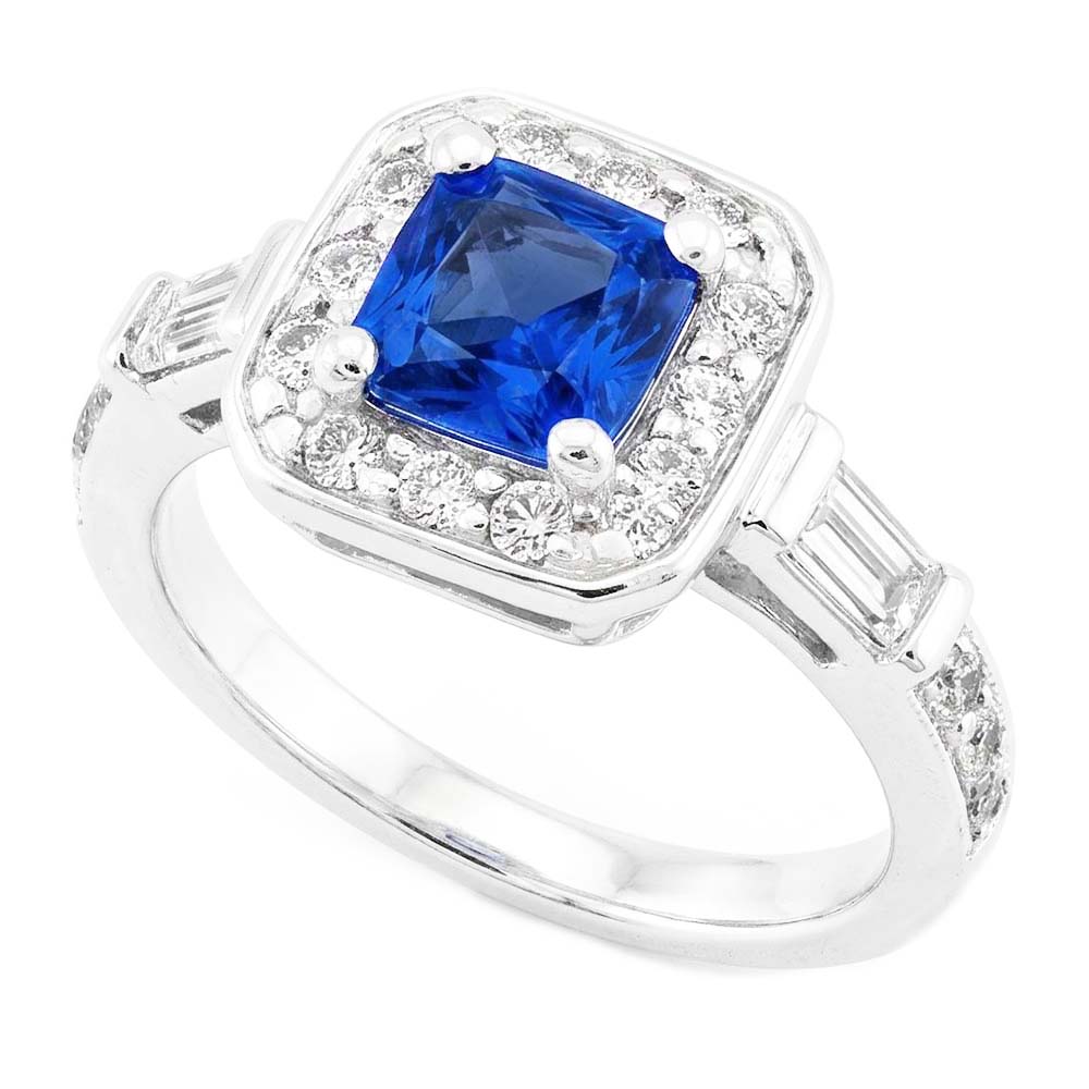 Anello Zaffiro Vero 2 Carati