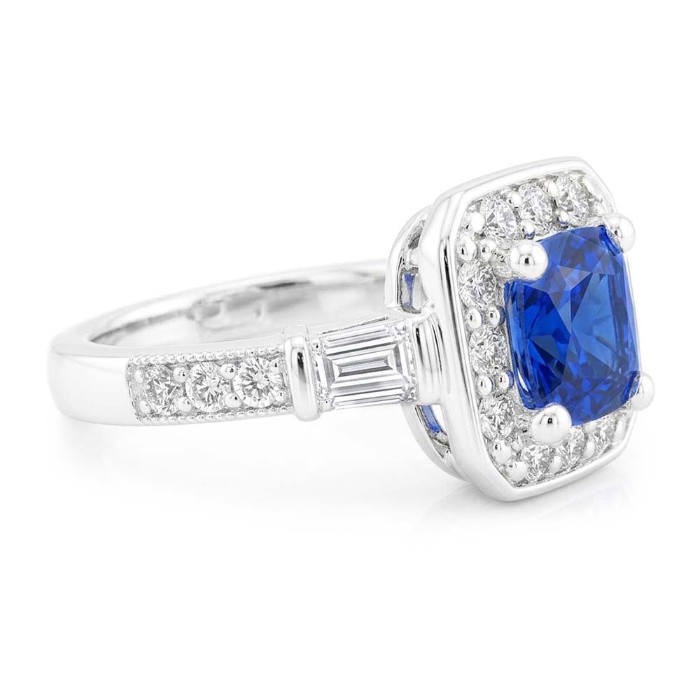 Anello Zaffiro Vero 2 Carati