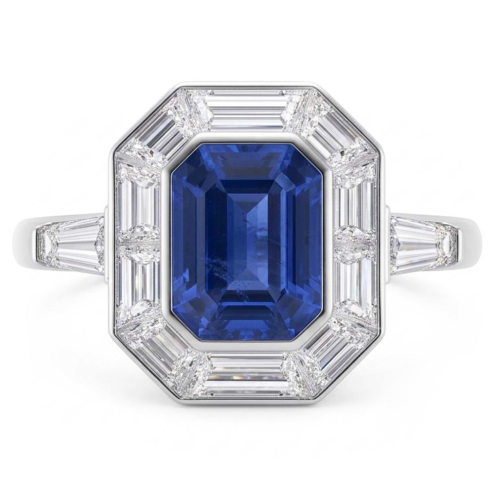 Anello Zaffiro Vero 3.50 Carati