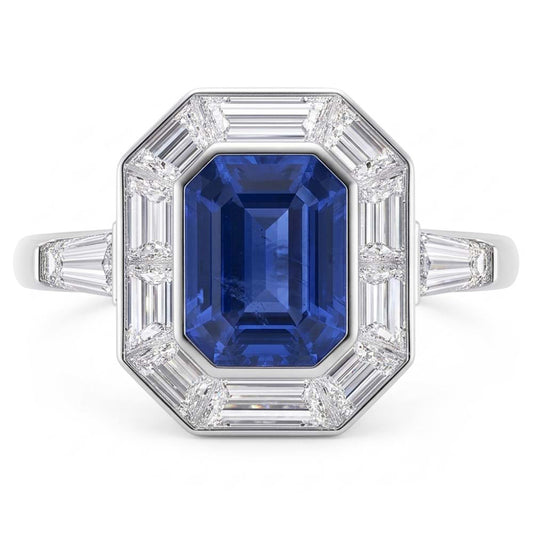 Anello Zaffiro Vero 3.50 Carati