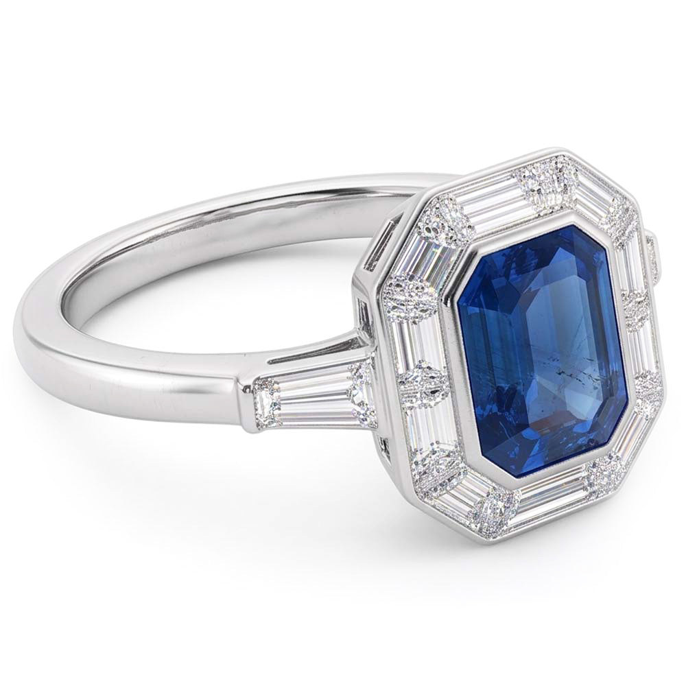Anello Zaffiro Vero 3.50 Carati