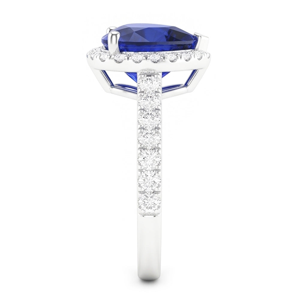 Anello Zaffiro Vero 3.50 Carati