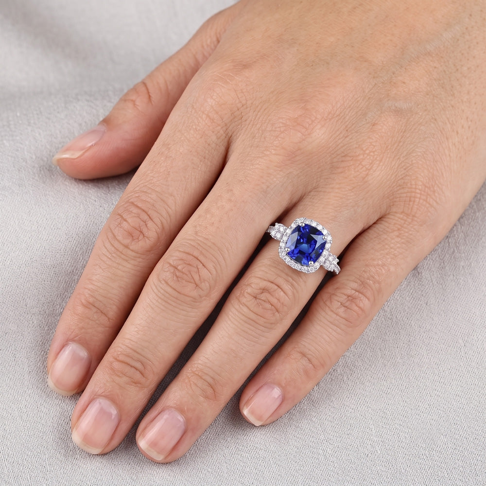 Anello Zaffiro Vero 3.50 Carati