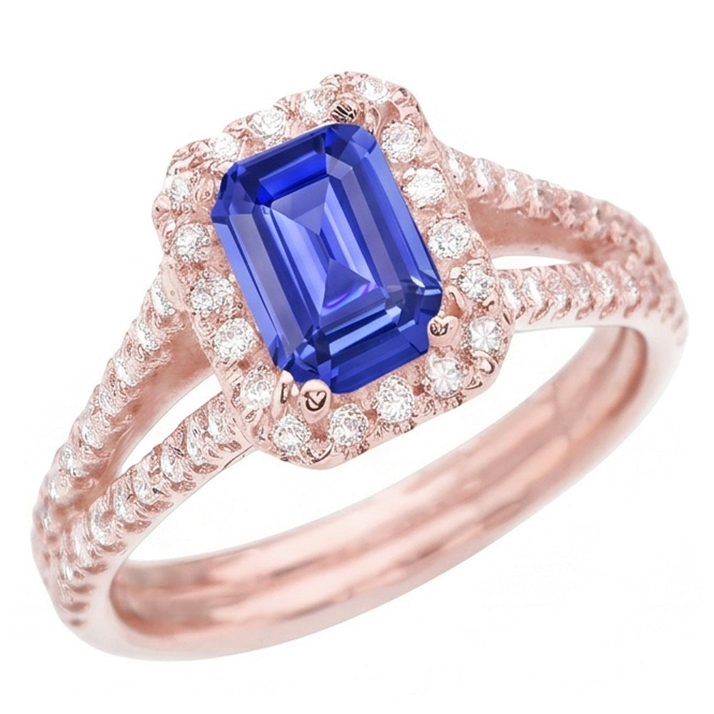 Anello Zaffiro Vero 3 Carati