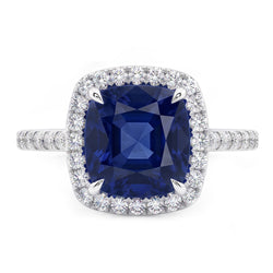Anello Zaffiro Vero 3 Carati