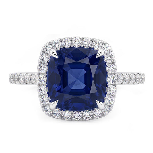 Anello Zaffiro Vero 3 Carati