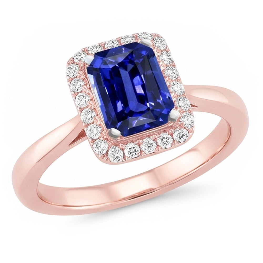 Anello Zaffiro Vero 3 Carati
