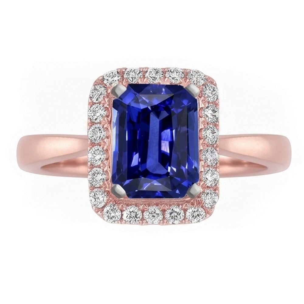 Anello Zaffiro Vero 3 Carati