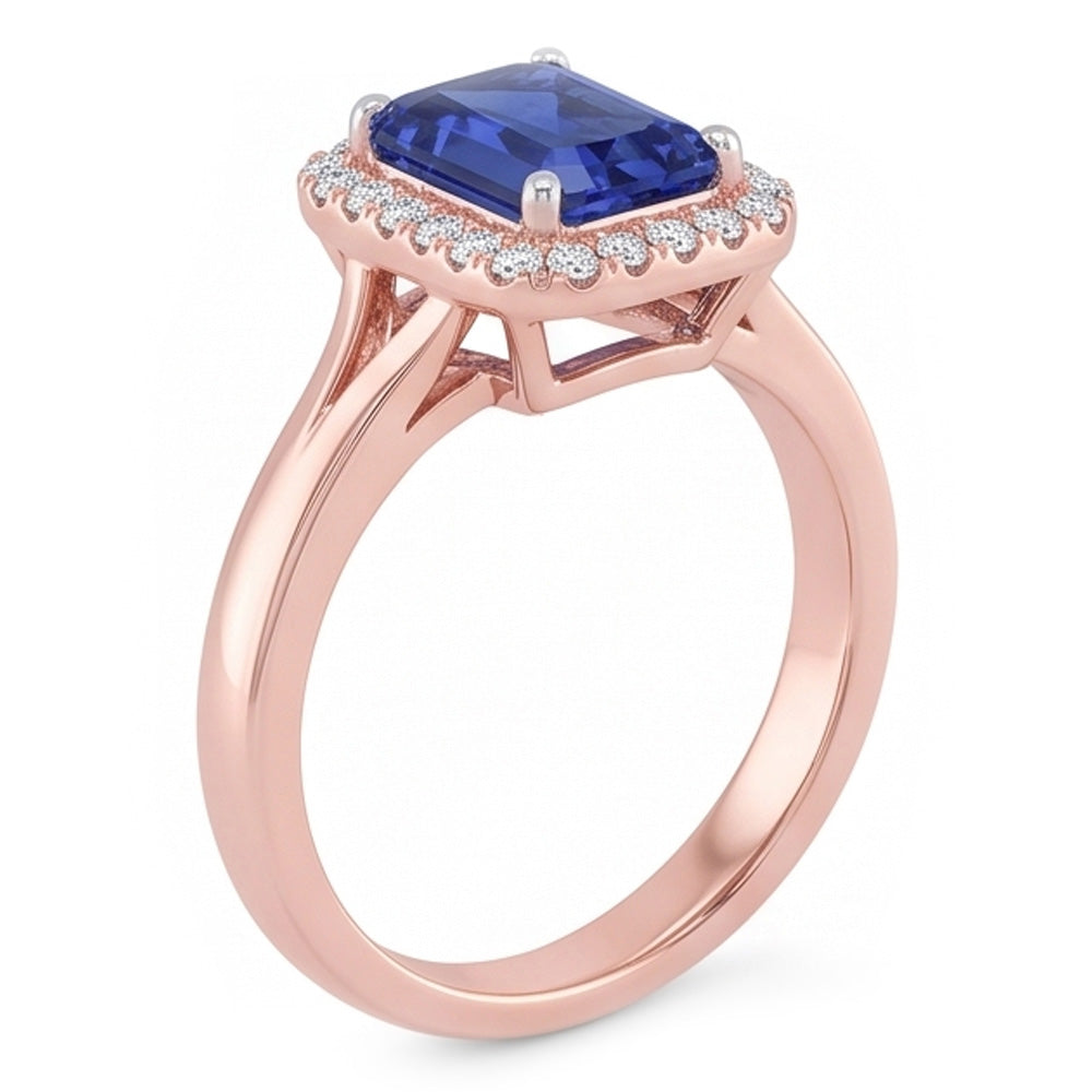 Anello Zaffiro Vero 3 Carati