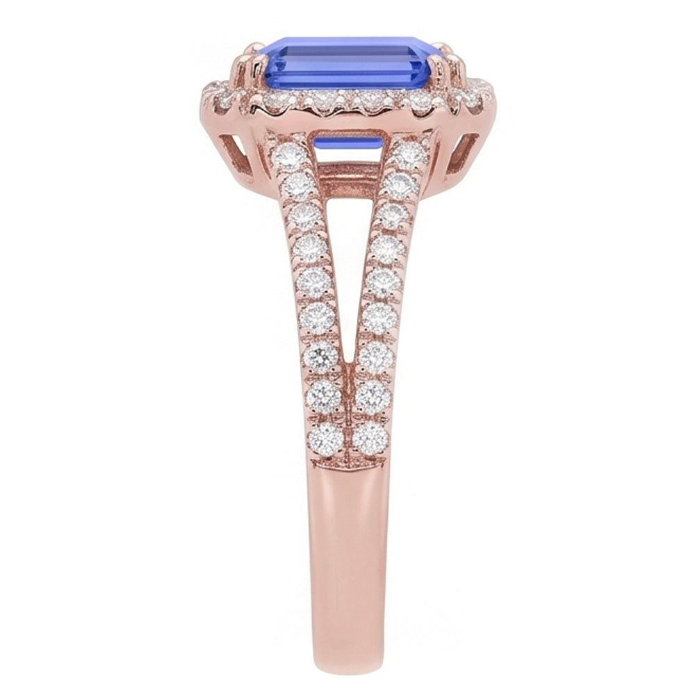 Anello Zaffiro Vero 3 Carati