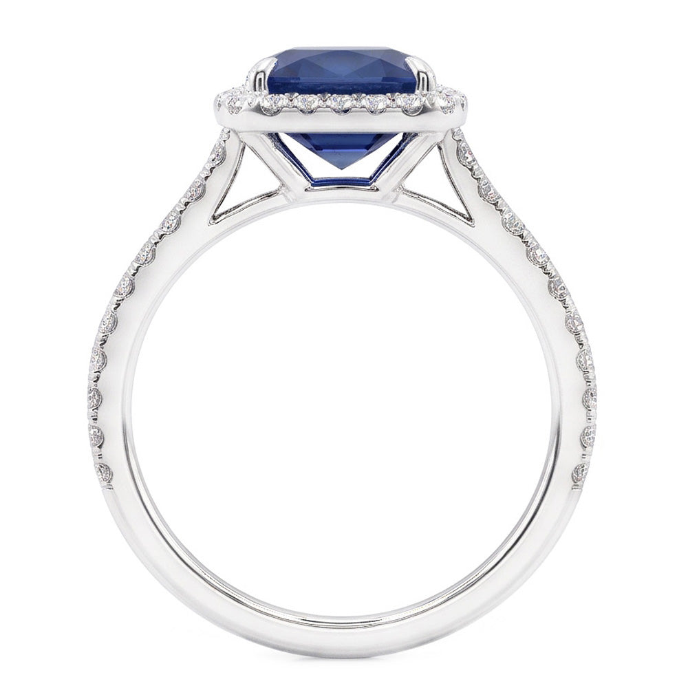 Anello Zaffiro Vero 3 Carati