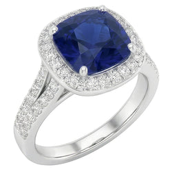Anello Zaffiro Vero 4.50 Carati
