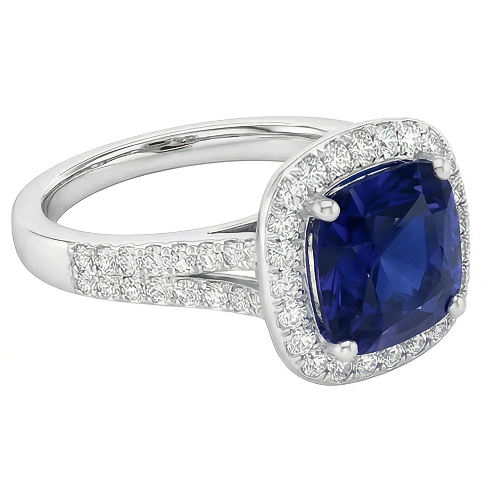 Anello Zaffiro Vero 4.50 Carati