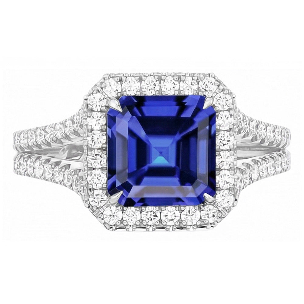 Anello Zaffiro Vero 4 Carati