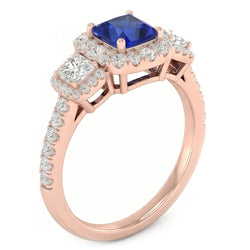 Anello Zaffiro Vero 5 Carati