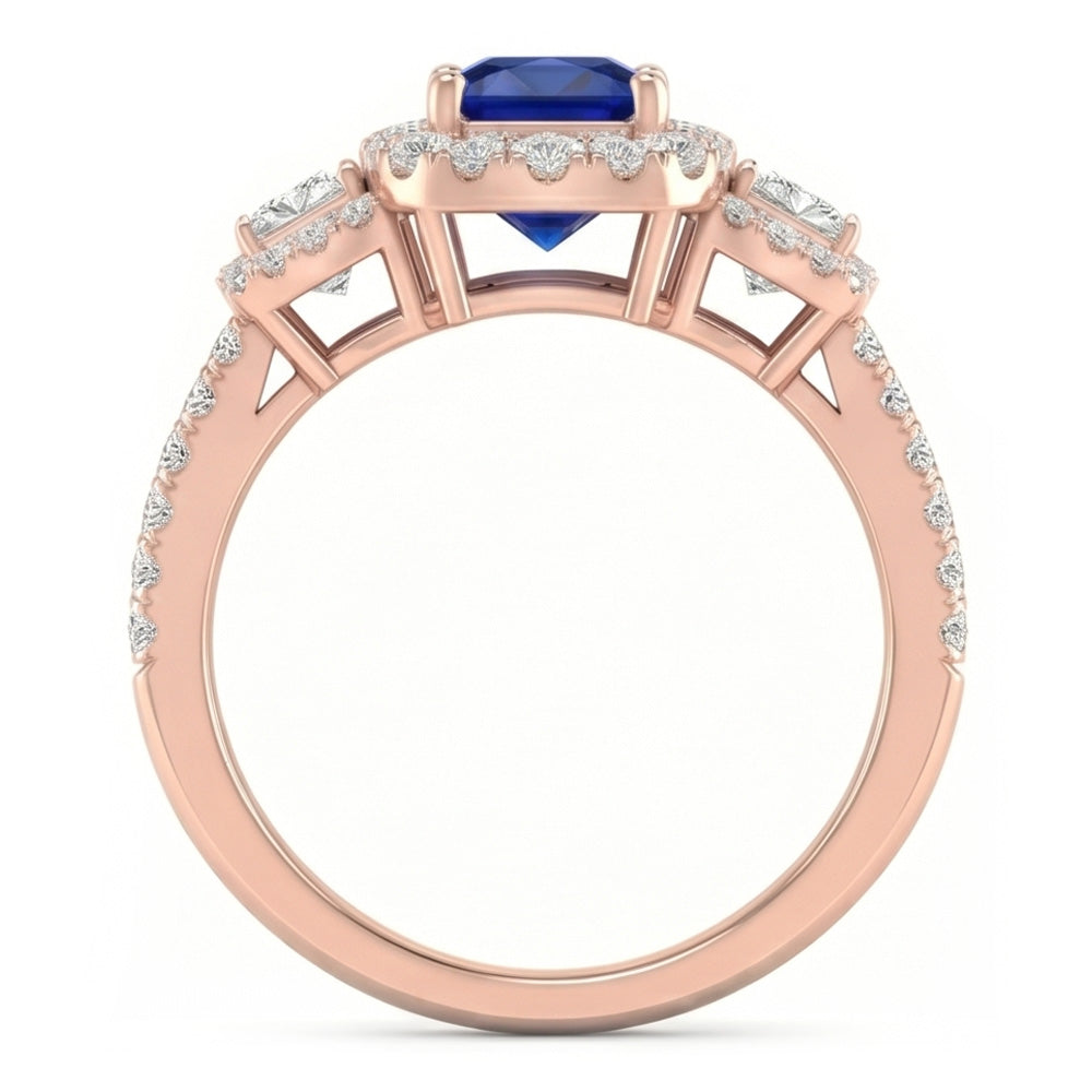 Anello Zaffiro Vero 5 Carati