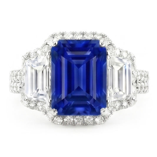 Anello Zaffiro Vero 6 Carati