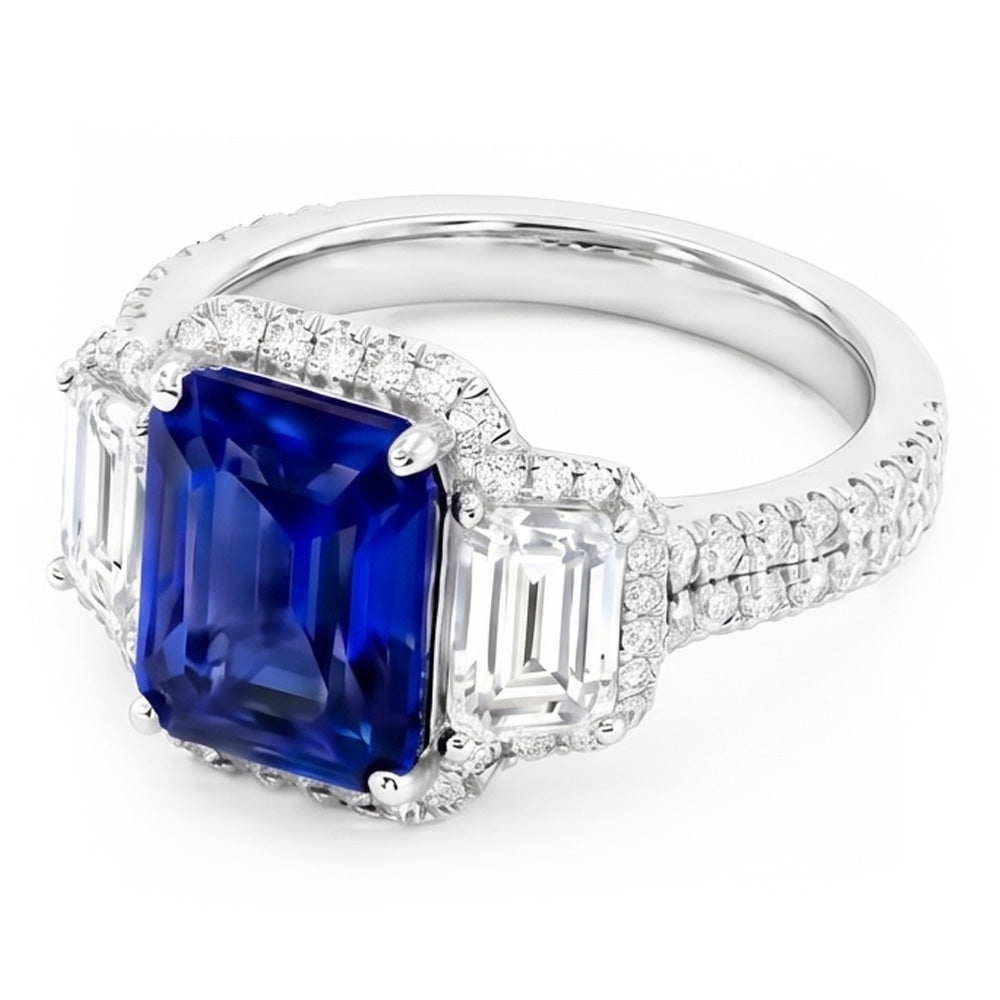Anello Zaffiro Vero 6 Carati