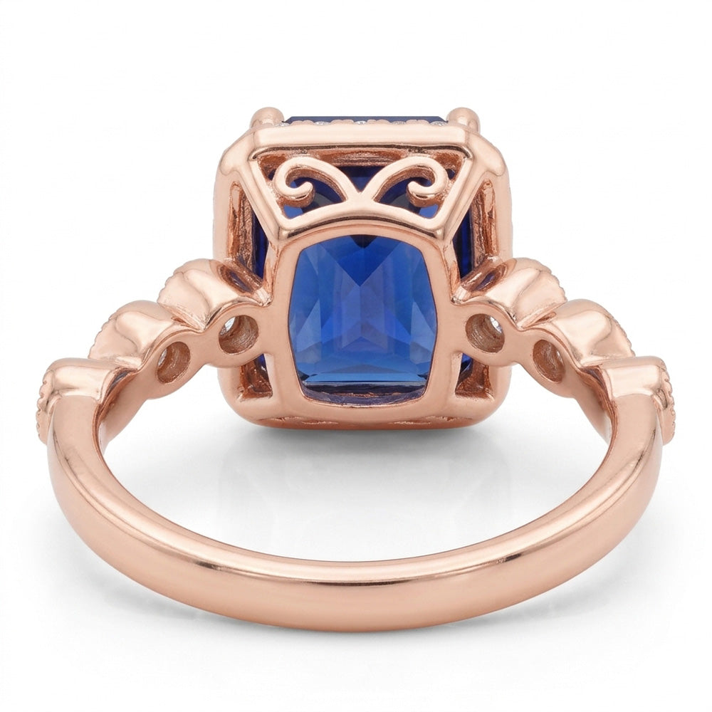 Anello Zaffiro Vero 6 Carati