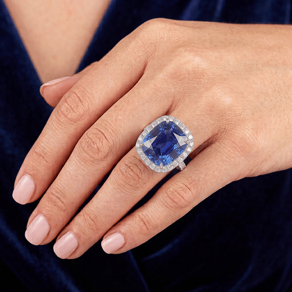 Anello Zaffiro Vero 9.75 Carati