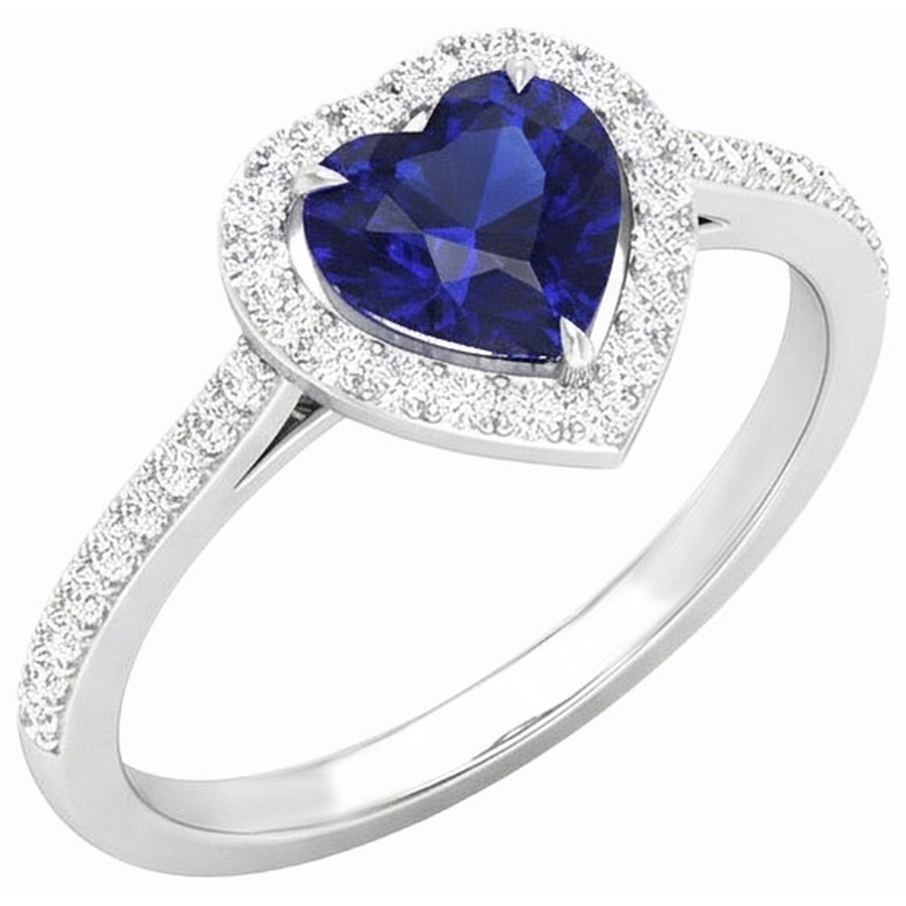 vero heart diamante 2.50carati anello vista frontale