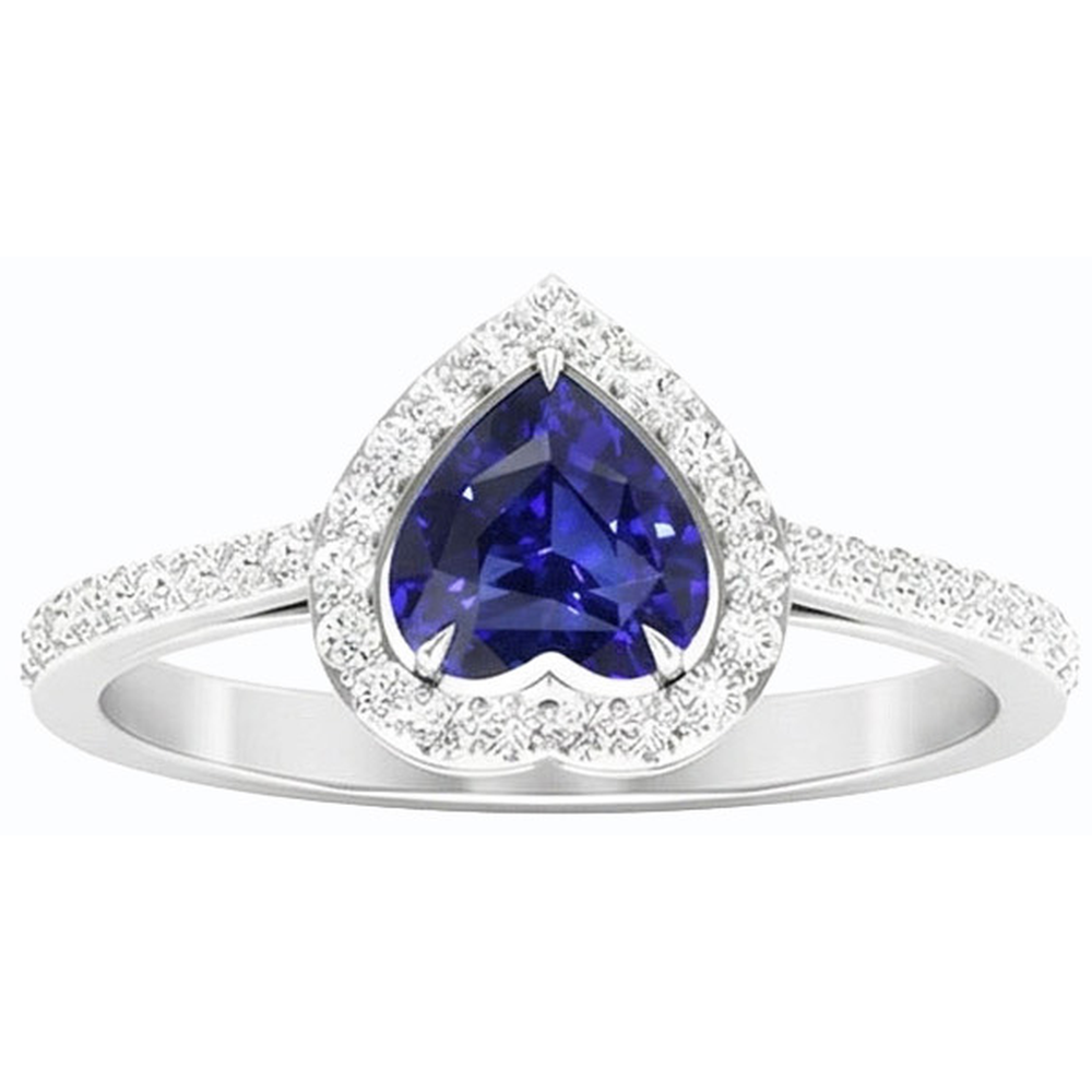vero heart diamante 2.50carati anello angolo laterale