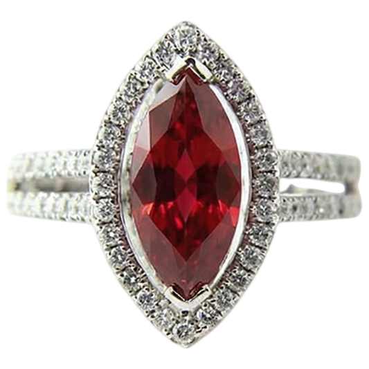 vero round diamante 4.50carati anello vista frontale