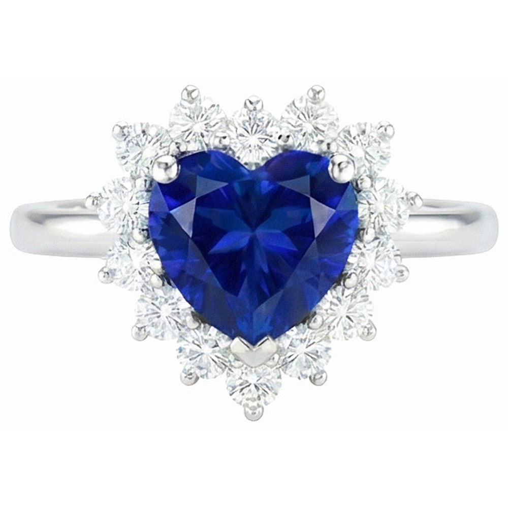 vero round diamante 3carati anello angolo laterale