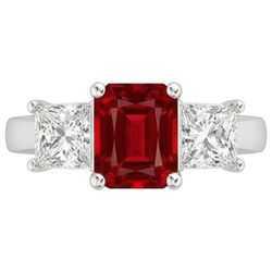 Anello Rubino Vero 4 Carati