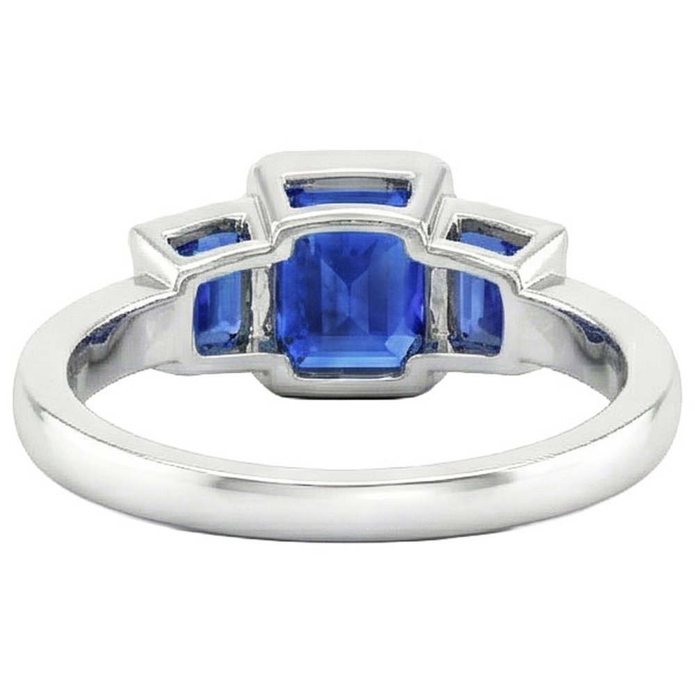 vero round diamante 6.50carati anello vista di profilo