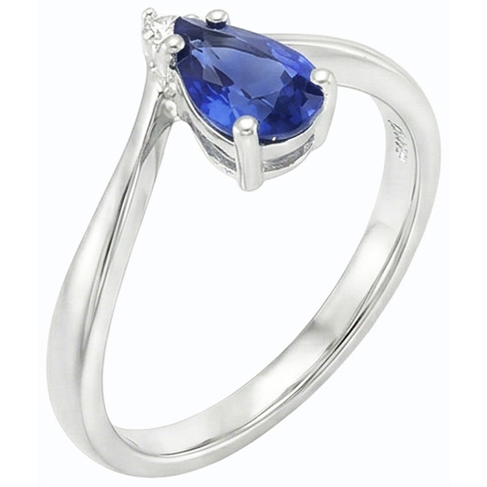 vero round diamante 1.25carati anello angolo laterale