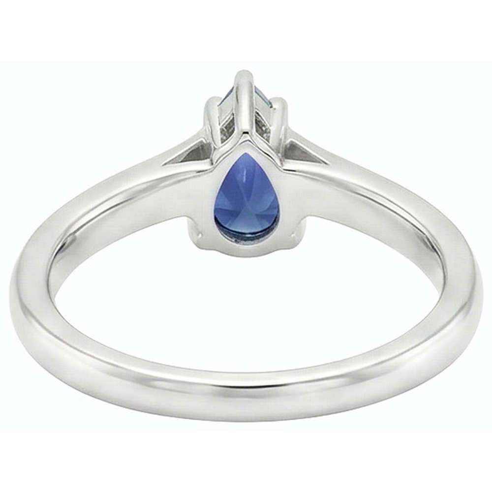 vero round diamante 1.25carati anello vista dall'alto