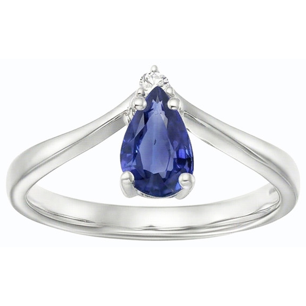vero round diamante 1.25carati anello vista di profilo