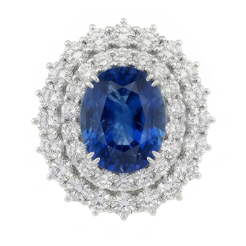 vero round diamante 9.75carati anello angolo laterale
