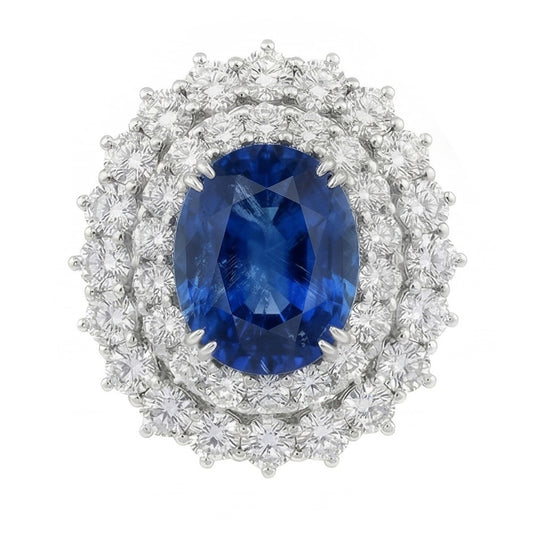 vero round diamante 9.75carati anello angolo laterale