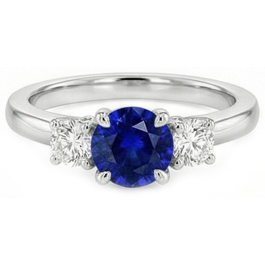 vero round diamante 2carati anello angolo laterale