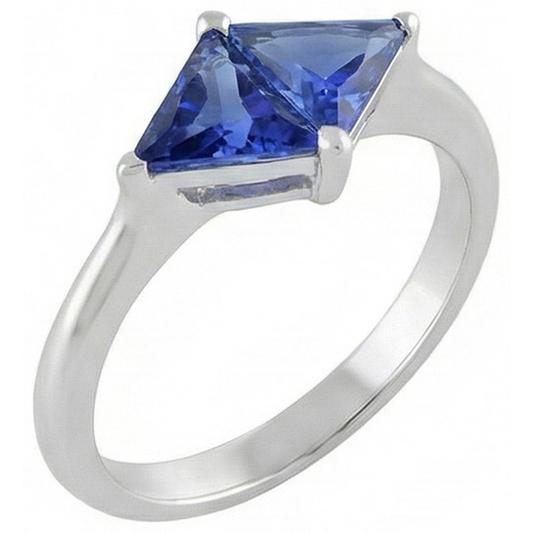 vero diamante 2carati anello vista frontale
