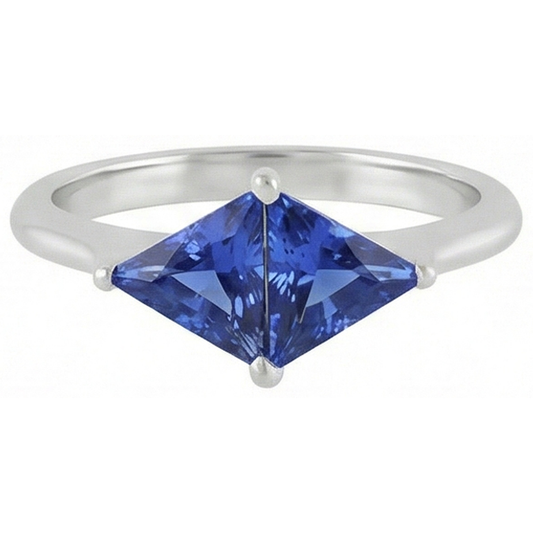 vero diamante 2carati anello angolo laterale