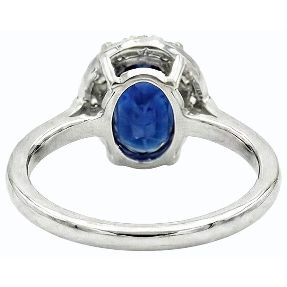 vero round diamante 2.50carati anello angolo laterale