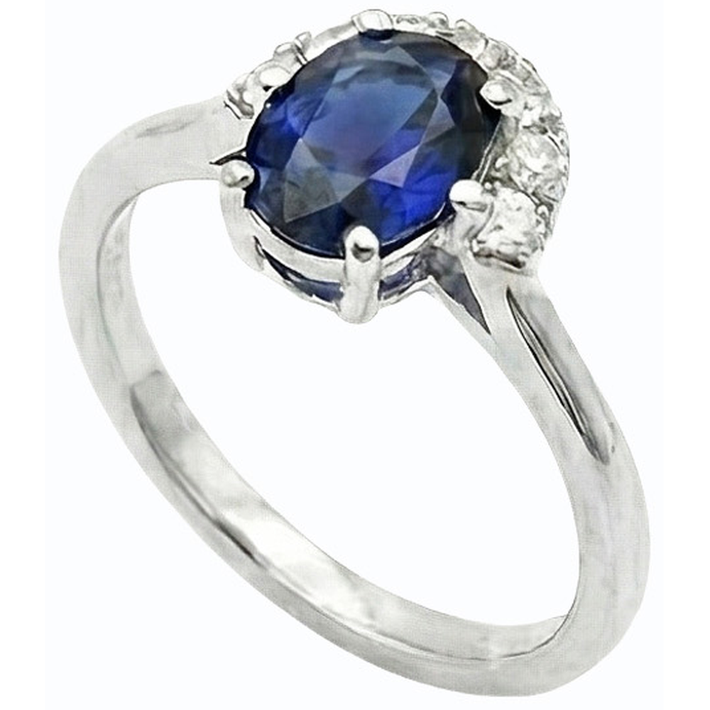 vero round diamante 2.50carati anello vista dall'alto